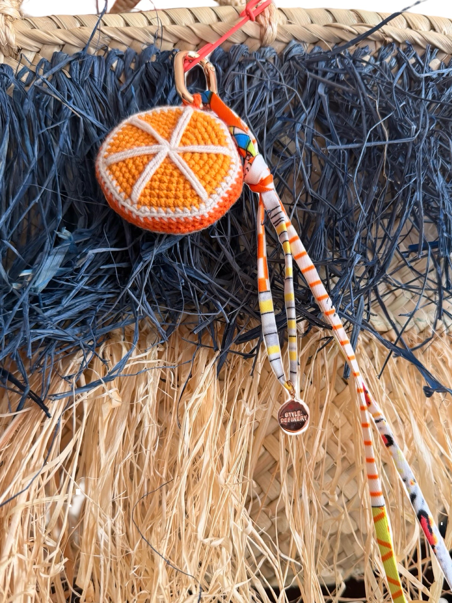 The Fringe Basket + Orange Charm