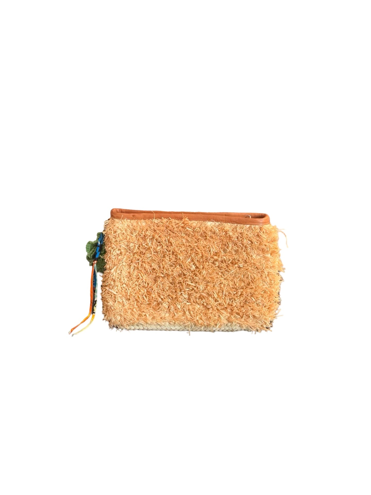 The Raffia Pouch + Salad Leaf Charm